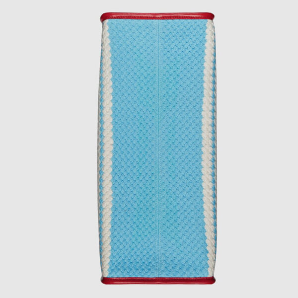 グッチ かごバッグ 偽物 オンライン限定 MIAMI ストライプ トートバッグ663709 JFIJG 8083